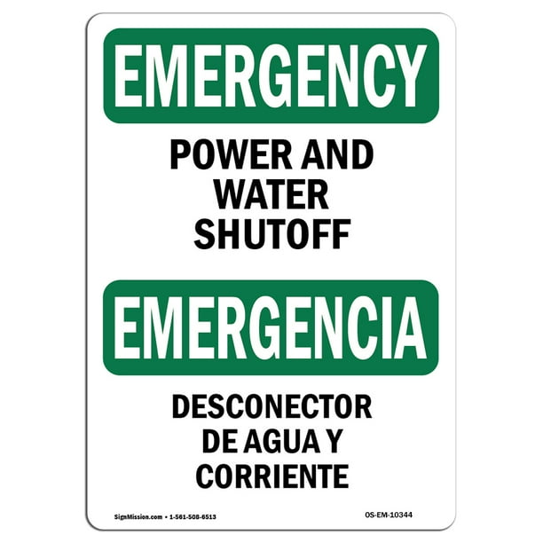 Power and Water Shutoff Warehouse & Shop Area Made in The USA OSHA Emergency Sign Protect Your Business Construction Site Aluminum Sign Power and Water Shutoff Warehouse & Shop Area Made in The USA OSHA Emergency Sign Protect Your Business Construction Site Aluminum Sign